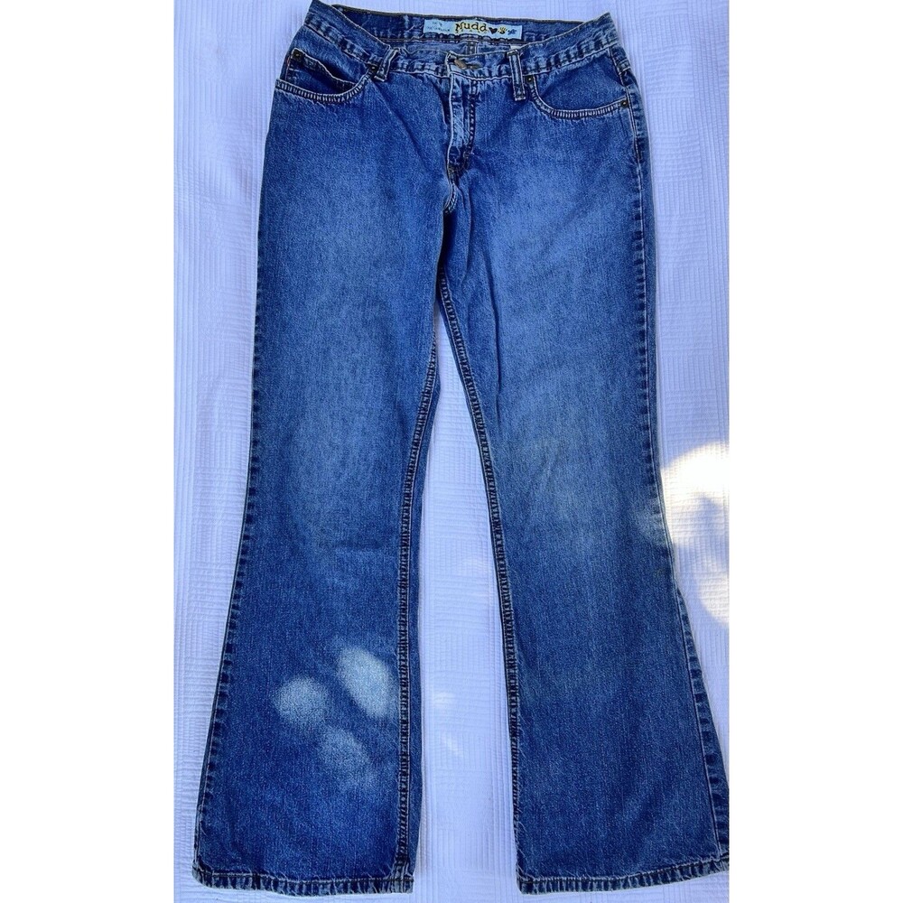 Vintage Y2K Mudd Bootcut Jeans Low Rise Flare Leg Jean Womens Size 28''
